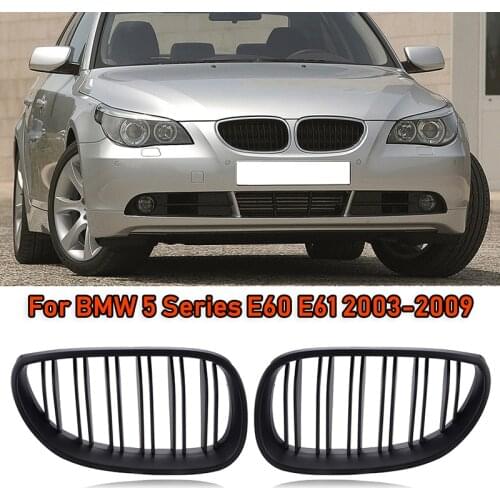 Car Front Kidney Grille Grill Fit For BMW 5 Series E60 E61 M5 520I 535I 550I 2003-2009 Modified Part Car Accessories