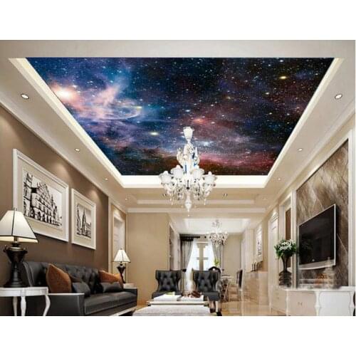 Custom photo wallpapers 3d murals wallpaper Night sky stars, sky starry ceiling murals wall papers home decor