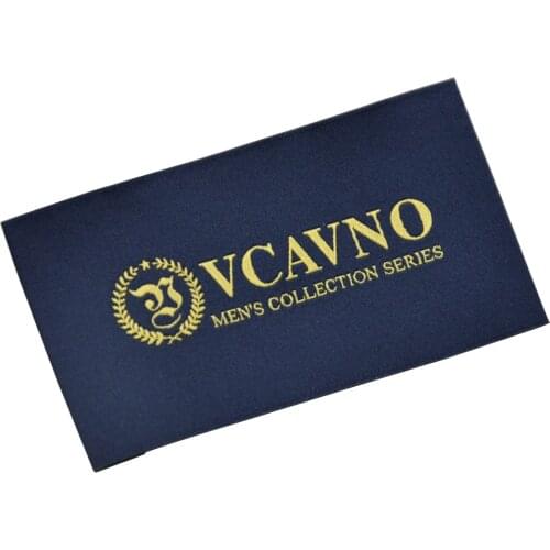 Custom End Fold Woven Labels For Children Clothing Sewing Label With Soft Edge Fabric Tags For Shoes Customized Bags Tag