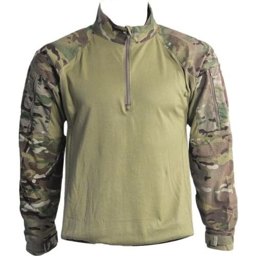 SMTP G4 Men Outdoor Military Tactical Camo Frog Shirts Scratchproof Breathable T-shirt for Climbing Combatting Hunting