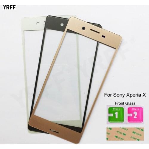 Glass Panel For Sony Xperia X Front Outer Glass Screen Panel 5.0 inch Phone Assembly Parts (No LCD Touch Screen)