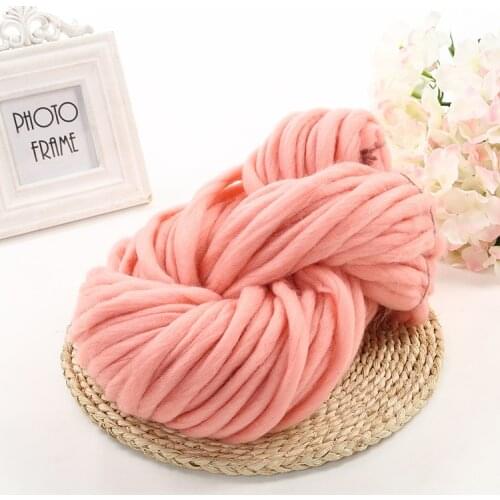 Super Thick Natural Wool Chunky Yarn Felt Wool Roving Yarn For Spinning Hand Knitting Spin Yarn Diy Blanket Supply