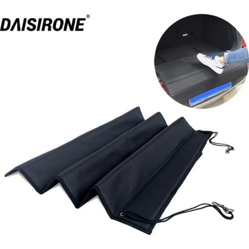 Foldable Car Bumper Protection Mat Guard Rear Trunk Bumper Protector Mat Door Sill Guard Scratch Resistant For Dog Pet