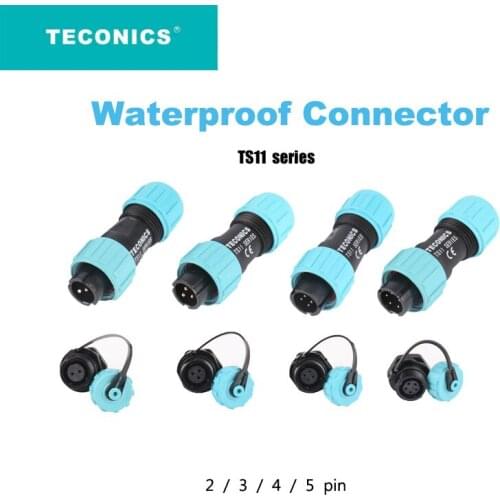 1Pcs Round Waterproof Connector IP68 led Aviation Connector TS11 Series Male Plug & Female Socket 2/3/4/5/6/7/9 pin