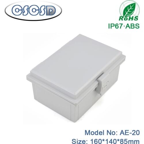 1pcs/lot 160*140*85mm box for pcb abs enclosure black junction box ip65 abs waterproof enclosure for electronics