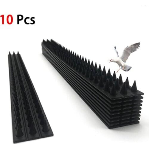 10 Pcs Upgrade Plastic Bird And Pigeon Spikes Anti Bird Anti Pigeon Cat Spike Scare Birds Pest Control Bird Repellent -40