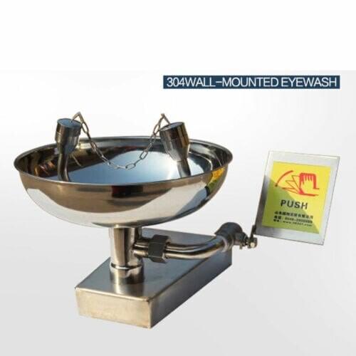 12-18L 304 Stainless Steel Emergency Wall Mounted Eyewash Station Double mouth