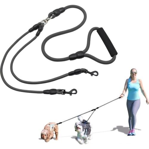 2/3 Way Dog Leash Double Head Adjustable Training Lead Harnes Pet Dog Collar Belt Rope for Dogs Walking Traction Rope Supplies