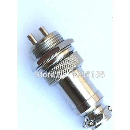 2set GX16 2 Pin Male & Female Diameter 16mm Wire Panel Connector GX16 Circular Connector Aviation Socket Plug