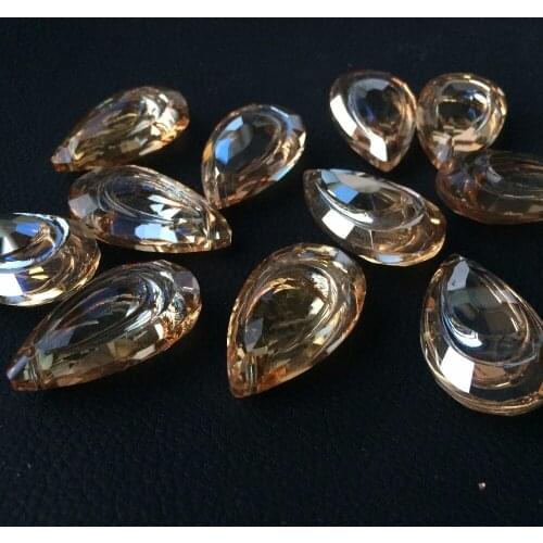 50pcs/lot 38mm Champagne crystal chandelier pendants,crystal curtain parts,lighting suncatcher prisms for home decoration