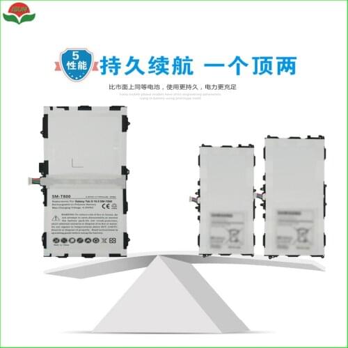 ISUN 5pcs/lot Original Quality 7900mAh Battery For Samsung GALAXY Tab S 10.5 T801 T805C SM-T805 T807 EB-BT800FBU battery
