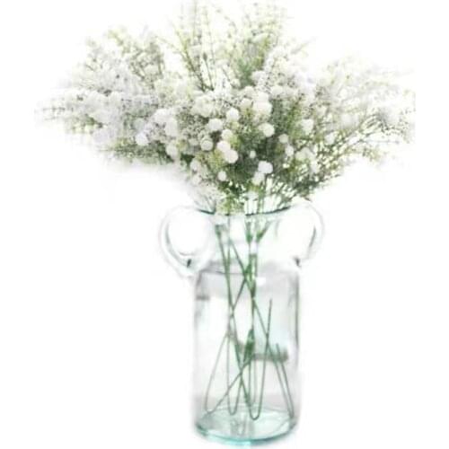 White Baby’s Breath Imitation Flower Plastic Handhold Bouquet Gypsophila PaniculataL Home Decoration Wedding Artificial Flowers