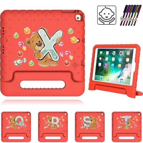 Case for IPad 2 3 4 Cartoon Kids Safe Cover for IPad 5th 6th 9.7 / Air 1 2 Mini 1 2 3 4 5 Funda Pro 9.7 Inch Handle Stand Case