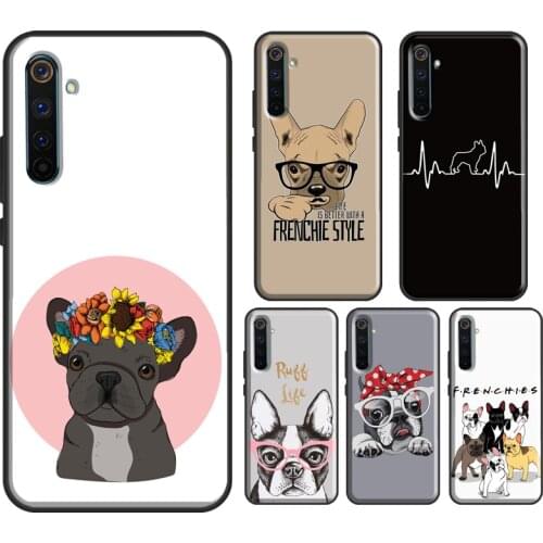 French Bulldog Art Case For Realme 8 Pro 6 7 Q3 Pro GT Neo C21 C3 Phone Cover For OnePlus 9 Pro 7T 8T 9R Nord