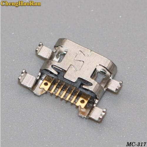 ChengHaoRan 10pcs 7pin For LG M160 K4 2017 K580 X-Cam M200N K8 Dock plug Mini micro Charging jack socket Connector Port repair