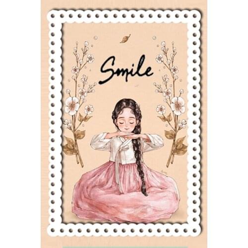 DABOXIBO Smiling Girl Clear Stamps Mold For DIY Scrapbooking Cards Making Decorate Crafts 2020 NEW Arrival