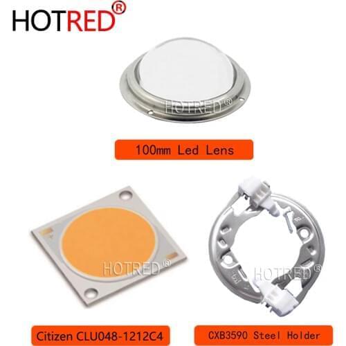 Citizen COB Series Version6 CLU048 1212 ideal holder heatsink Meanwell driver 100mm glass lens replace CXB3590 Grow led Diode