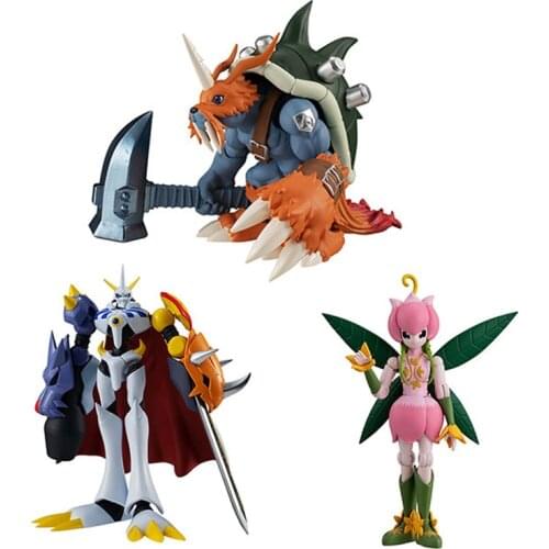 Bandai Shodo Digimon Adventure Omegamon Lilimon Zudomon Gashapon Toy Action Pvc Collection Anime Figure Toys for Kids