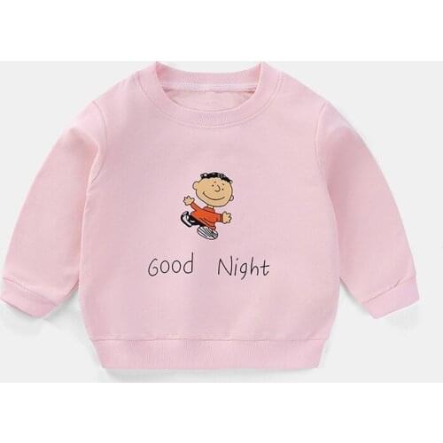 Girls Long Sleeve T Shirts Autumn Clothing Kids Tops Cotton Cartoon Boys Sports Hoodie 2021 Fashion Girl Tops