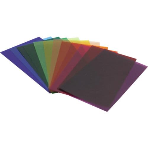 12 Colors Gel Filter Flash Diffuser Soft Box Studio Lighting Filter for Canon Nikon Pentax Yongnuo Godox Sony Sigma Nissin