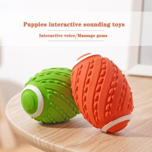 Dog talking toy bite resistant rugby dog interactive large grinding pet puppy chewing gum manufacturers direct sales