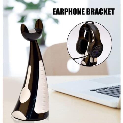 Headphone Bracket New Desktop Ivory Bracket Head-Mounted Internet Cafe Game Home Universal Headphone Holder Bracket Earphone