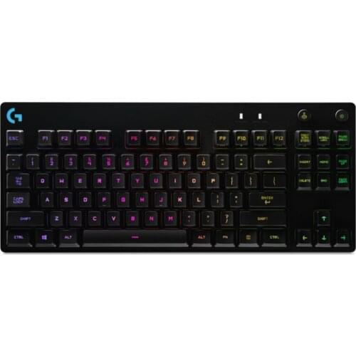 Logitech G Pro Compact RGB Mechanical Wired Gaming Keyboard with Detachable Cable for Windows 7 or higher, Mac OS X 10.10