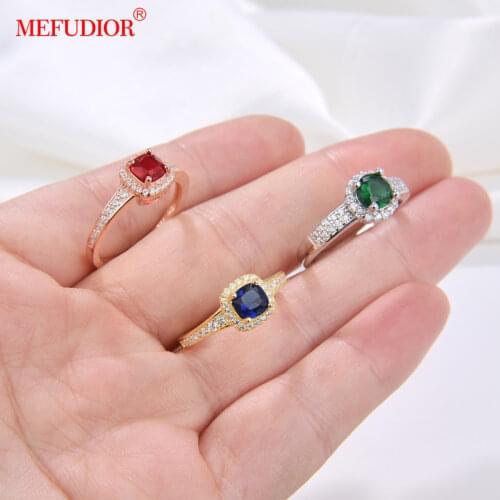 MEFUDIOR Sapphire Rings
