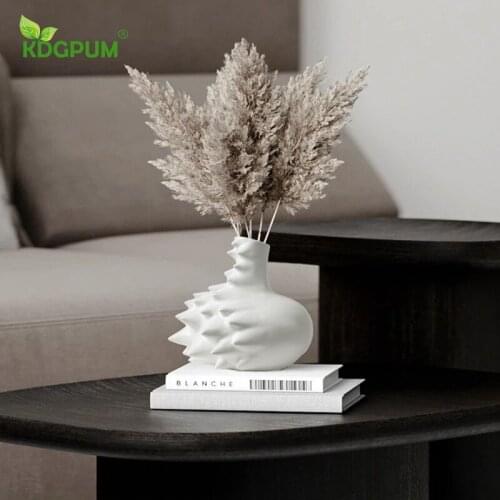 Nordic Minimalist Ceramic Dried Flowers Floral Ornaments Creative Home Decorations Dining Table Porch Flower Arrangement Vase