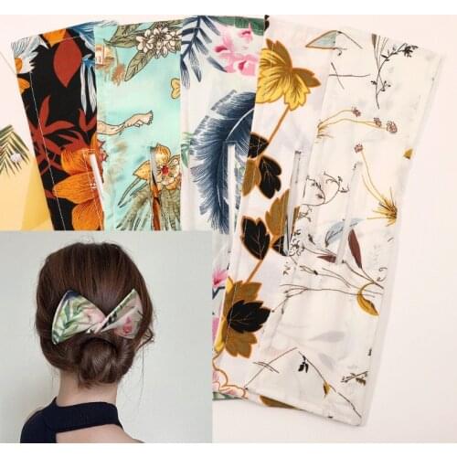 Fashion Elastic Hair Band Women Hair Curler Elegant Colorful Iron Wire Hair Band Hair Towel Girls Hair Accessories 2021 New