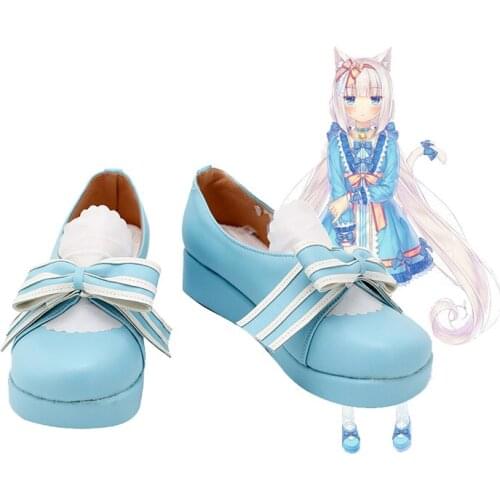 NEKOPARA Nekomimi Paradise Vanilla Cosplay Shoes Boots Vanilla Cosplay Wig Christmas Game Anime Halloween