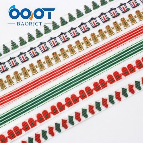 OOOT BAORJCT G-18728-669,10 yards,10 mm Ripple cartoon Printed grosgrain ribbons,DIY handmade Hair accessories wedding gift wrap