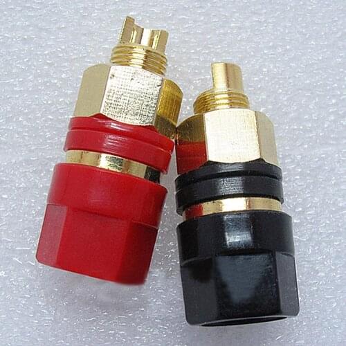 A pair Banana connector Gold-plated Banana plug sockets Copper Terminals Audio Accessories New