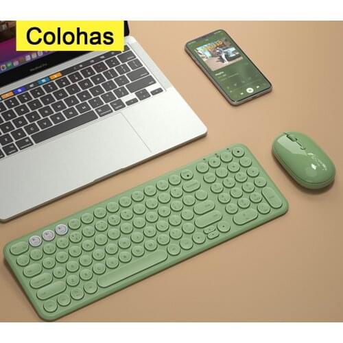 Rechargeable Bluetooth Gaming Tri-Mode Keyboard For Macbook HP iPad Tablet Wireless Keyboard Gamer Magic Mouse Set iPad Keypad