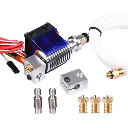 V6 Hot End Full Kit 1.75Mm 12V Bowden/Reprap 3D Printer Extruder Parts Accessories 0.4Mm Nozzle