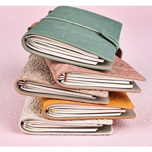 A6 Retro Leather Journal Writing Notebook Vintage Notepad for Men Women Drawing Sketchbook Travel Diary for business