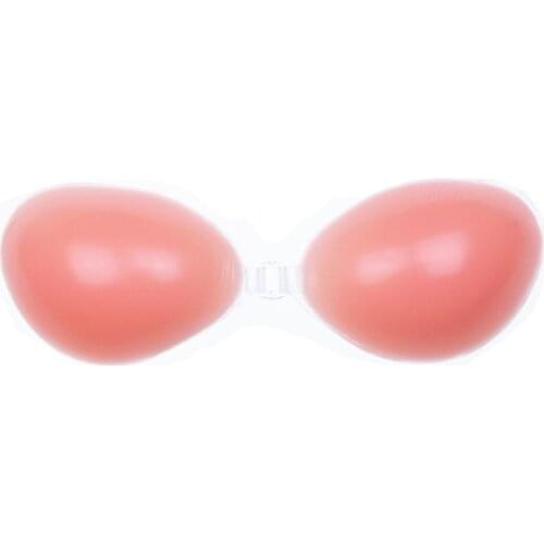 Skin-friendly Women Strapless Bra Push up Invisible Ultra-thin Silicone Nipple Cover Bra Self Adhesive Swimsuit Nipple Stickers