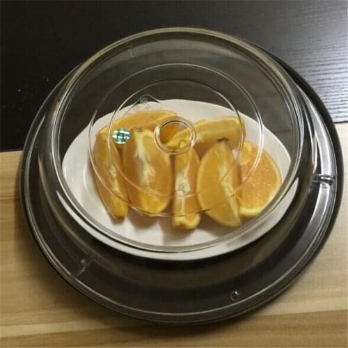 Acrylic Pc transparent restaurant thick round sushi steak lid cover baking pan wok cap kitchen cookware food lid stove cover