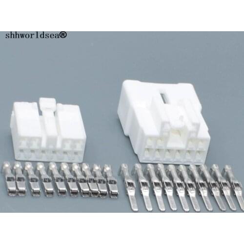 Shhworldsea 10 Pin 2.2mm MG651056 MG641059 Car Female Male Wire Connector plug Sockets With Terminals
