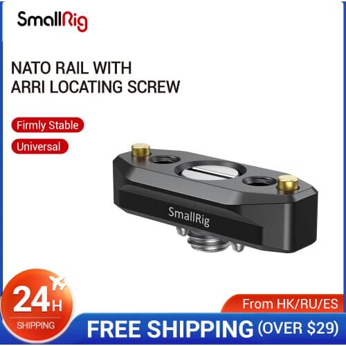SmallRig Quick Release NATO Rail with ARRI Locating Screw 48mm For ARRI Accessory Mounts - 2521