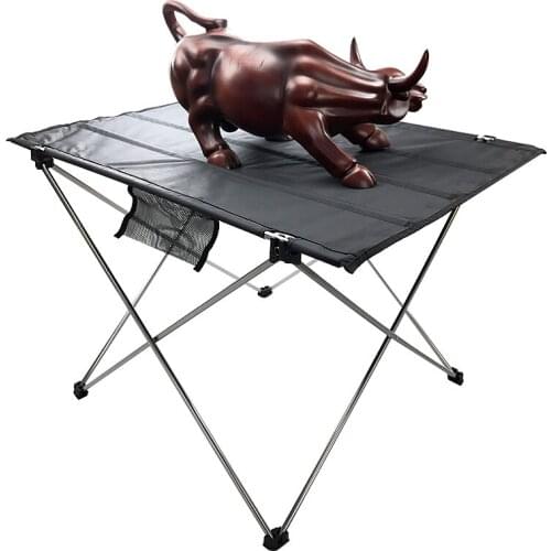 Ultralight Table with Oxford Cloth Practical Outdoor Folding Portable Table 7075 Aluminum Alloy
