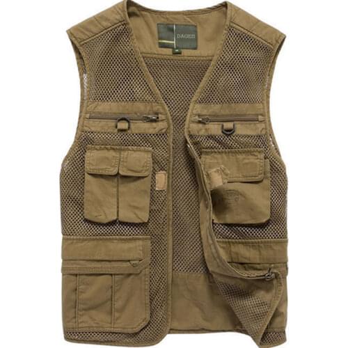Outdoor Fishing Vests DAGEZI Quick Dry Multi Pocket fishing Vest Fishing Jacket