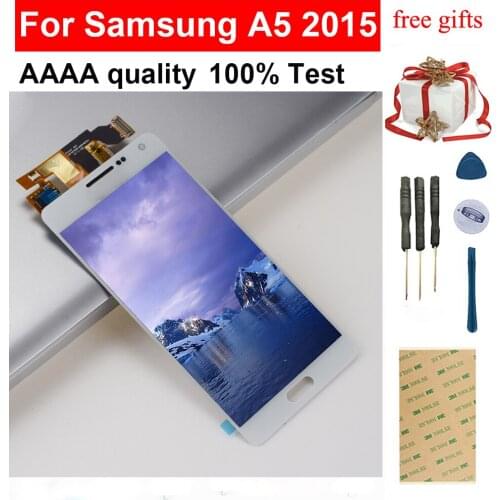 A500F LCD For Samsung Galaxy A5 2015 A500 A5000 A500F A500FU A500M A500Y A500FQ Touch Screen Digitizer + LCD Display Assembly