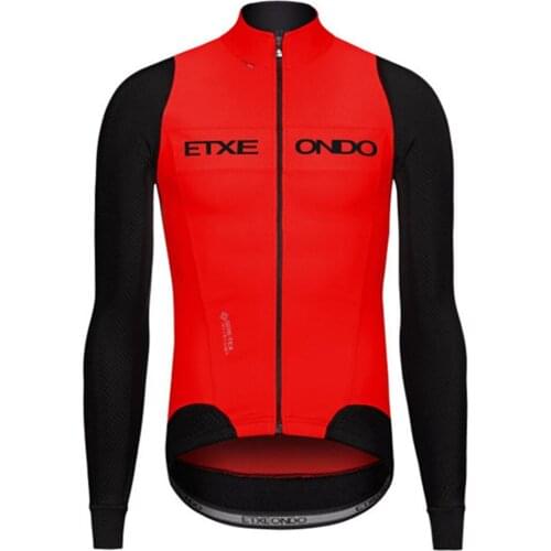 Etxeondo 2021 Winter Long Sleeve Fleece Warm Cycling Jersey Mens Cycling Shirt Mtb Clothing Uniform Roupa De Ciclismo Masculino