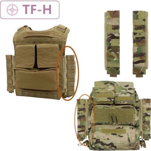 Special Zipper Plate For Military Plate 1 Pair Side Molle Panel for Tactical CP1.0 / CP2.0 Zip Back Package Dedicated Connecting