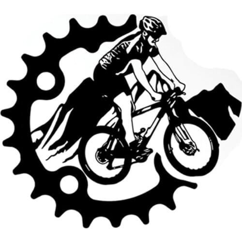 16.4CM*14.5CM Mountain Bike Extreme Sport Vinyl Sticker S9-0221