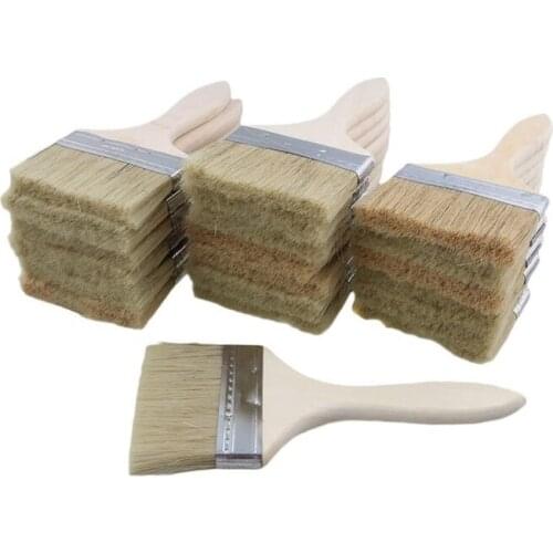 18 Pack of 4 Inch (89mm) Paint Brushes and Chip Paint Brushes for Paint Stains Varnishes Glues and Gesso