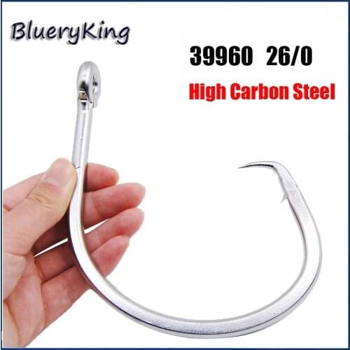 BlueKim 26/0 39960 High Carbon Steel Circle Hooks Super Large Tuna Circle Bait Fishing Hooks for USA Market