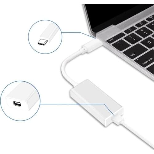 USB-C to Mini Display Port Adapter USB 3.1 Type C (Thunderbolt 3) to Thunderbolt 2 Adapter For MacBook Pro