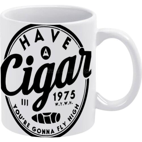 Have A Cigar White Mug New Good Quality Print Mug 11 Oz Coffee Cup Have A Cigar Pink Band Vintage Bands Grateful Dead Gratefu